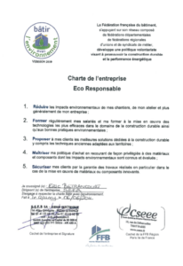 Charte de l'entreprise Éco Responsable de SEEB